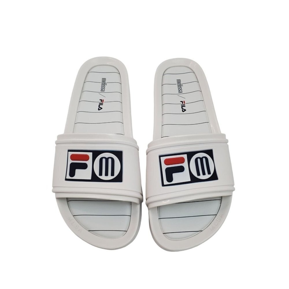 Fila X Melissa Size 11 White Slide Shoe